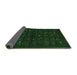 Sideview of Abstract Emerald Green Contemporary Rug, con1600emgrn