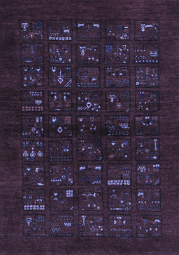 Abstract Blue Contemporary Rug, con1600blu