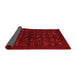 Abstract Red Contemporary Area Rugs