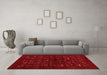 Contemporary Red Washable Rugs