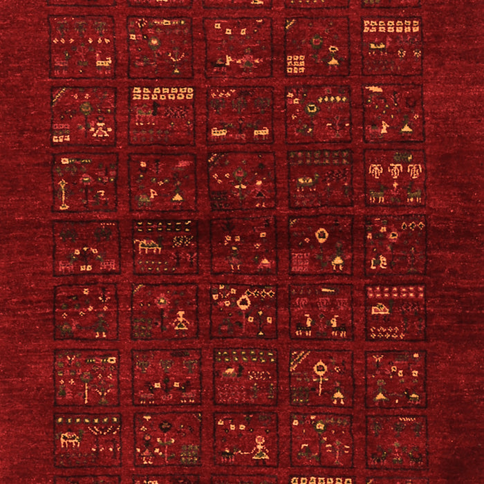 Abstract Orange Contemporary Rug, con1600org