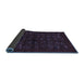 Sideview of Abstract Blue Contemporary Rug, con1600blu