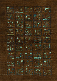 Abstract Turquoise Contemporary Rug, con1600turq