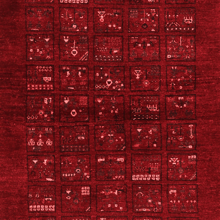 Machine Washable Abstract Red Contemporary Rug, wshcon1600red
