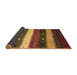 Sideview of Abstract Brown Contemporary Rug, con1601brn