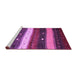 Sideview of Machine Washable Abstract Purple Contemporary Area Rugs, wshcon1601pur