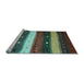 Sideview of Machine Washable Abstract Light Blue Contemporary Rug, wshcon1601lblu