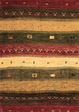 Abstract Brown Contemporary Rug, con1601brn