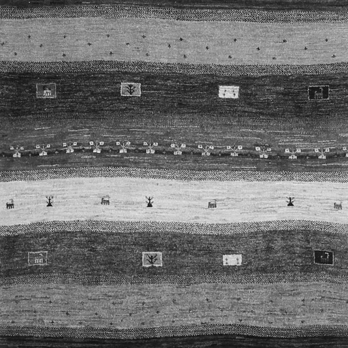 Serging Thickness of Machine Washable Abstract Gray Contemporary Rug, wshcon1601gry