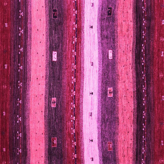 Square Abstract Pink Contemporary Rug, con1601pnk