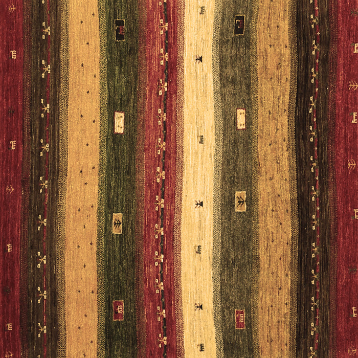 Square Machine Washable Abstract Brown Contemporary Rug, wshcon1601brn