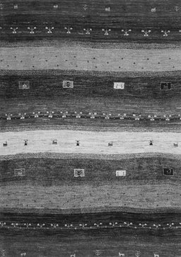 Abstract Gray Contemporary Rug, con1601gry