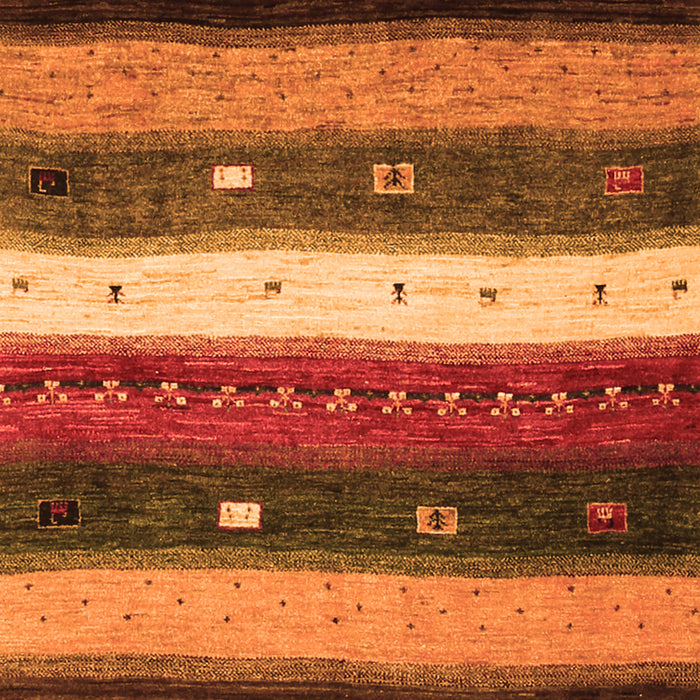 Abstract Orange Contemporary Rug, con1601org