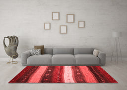 Contemporary Red Washable Rugs