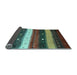 Sideview of Abstract Light Blue Contemporary Rug, con1601lblu