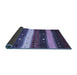 Sideview of Abstract Blue Contemporary Rug, con1601blu