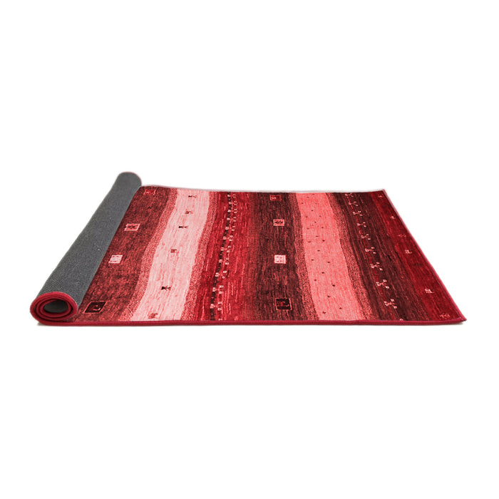 Abstract Red Contemporary Area Rugs