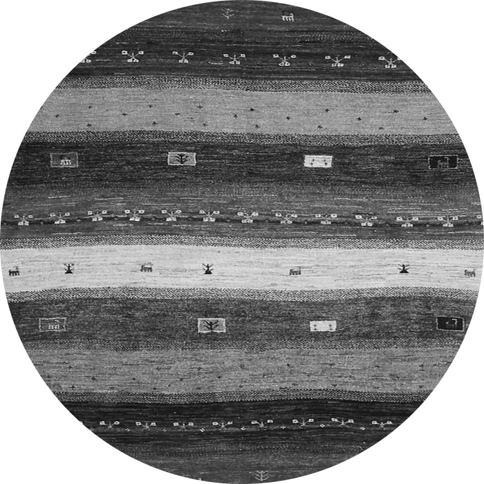 Square Abstract Gray Contemporary Rug, con1601gry