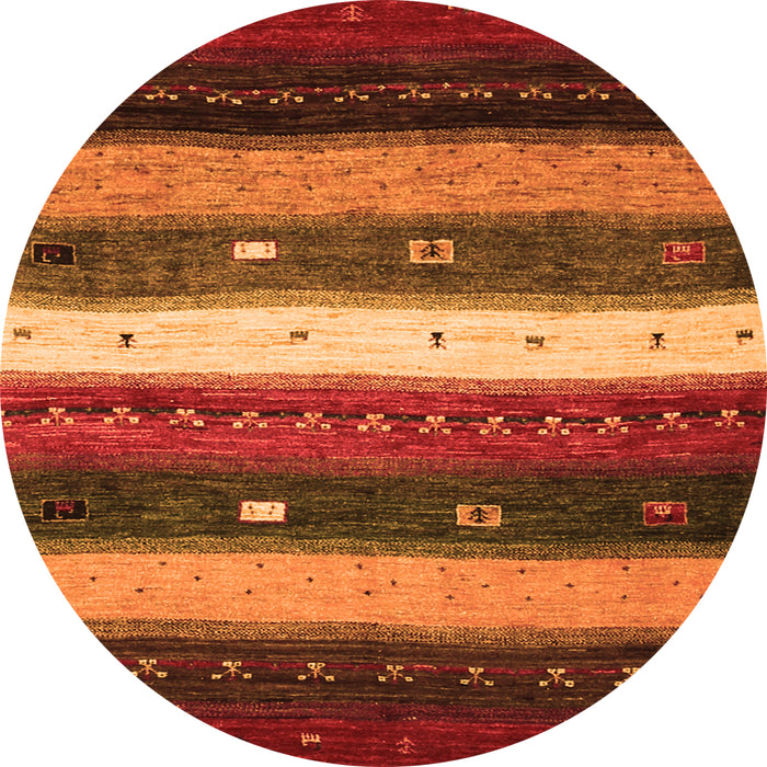 Machine Washable Abstract Orange Contemporary Area Rugs, wshcon1601org
