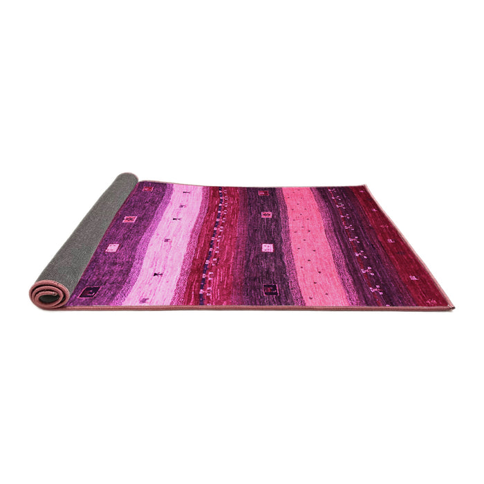 Sideview of Abstract Pink Contemporary Rug, con1601pnk