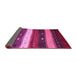 Sideview of Abstract Pink Contemporary Rug, con1601pnk