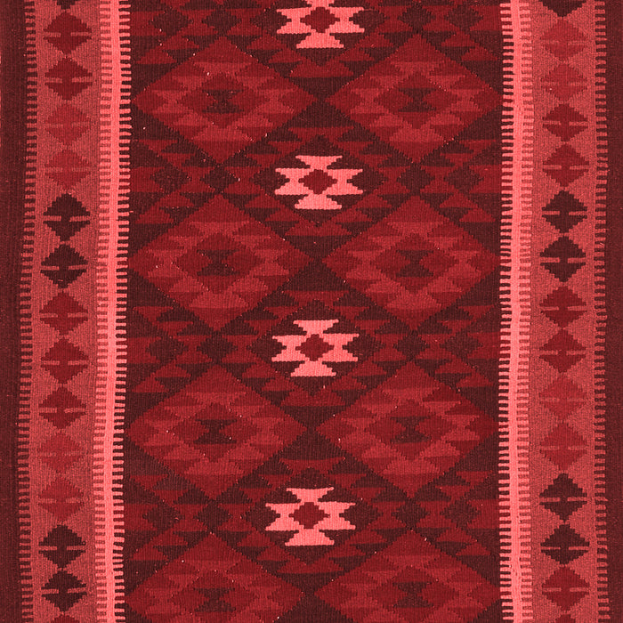 Machine Washable Oriental Red Traditional Rug, wshcon1602red