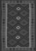 Serging Thickness of Machine Washable Oriental Gray Traditional Rug, wshcon1602gry