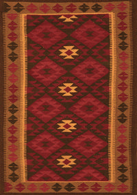 Oriental Orange Traditional Rug, con1602org