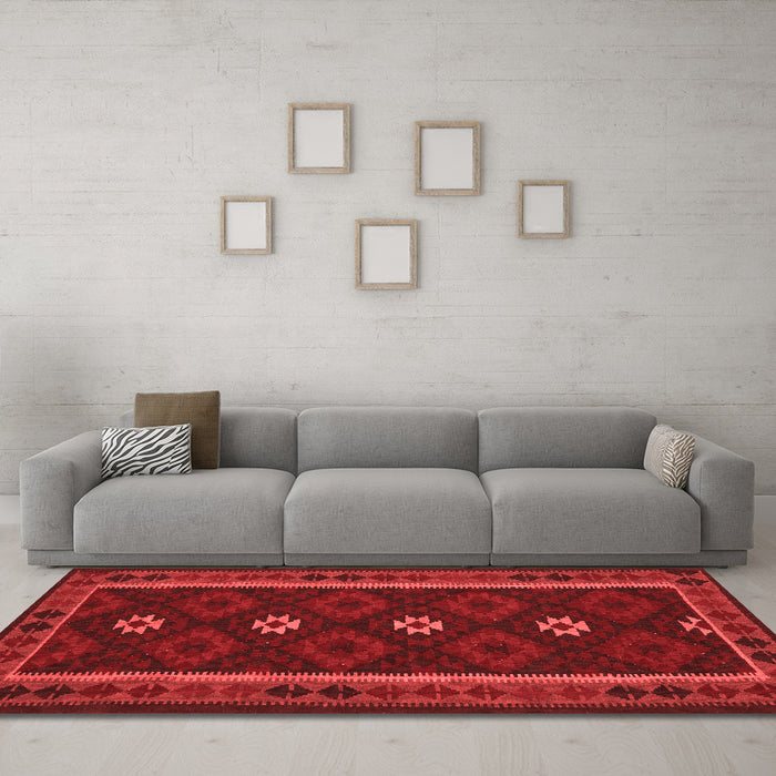 Traditional Red Washable Rugs