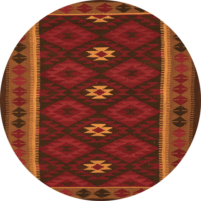 Square Oriental Orange Traditional Rug, con1602org