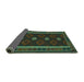 Sideview of Oriental Turquoise Traditional Rug, con1602turq