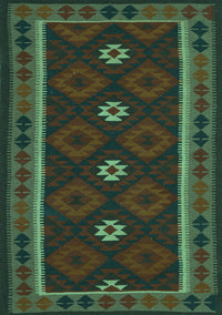 Oriental Turquoise Traditional Rug, con1602turq