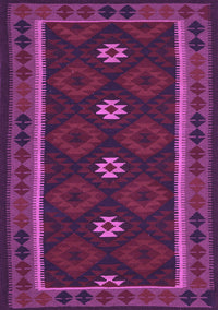 Oriental Purple Traditional Rug, con1602pur