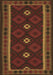 Machine Washable Oriental Brown Traditional Rug, wshcon1602brn