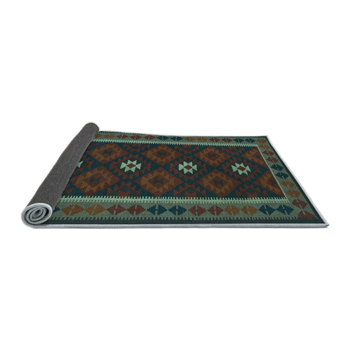 Sideview of Oriental Light Blue Traditional Rug, con1602lblu