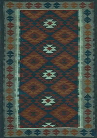 Oriental Light Blue Traditional Rug, con1602lblu