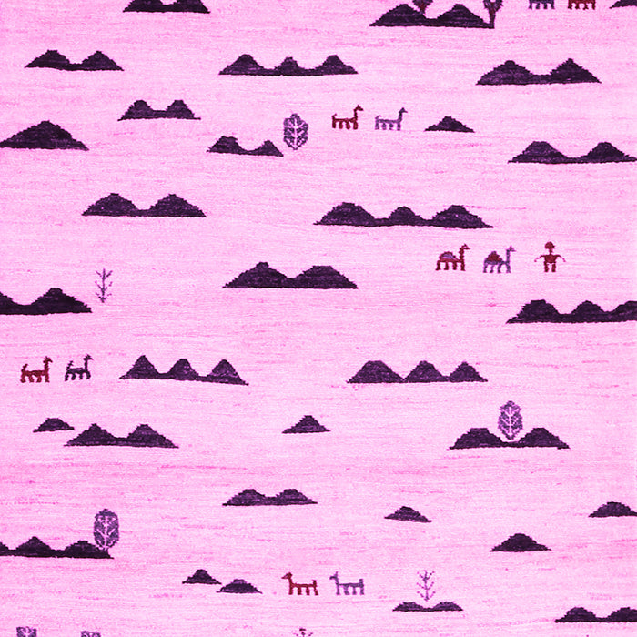 Machine Washable Solid Pink Modern Rug, wshcon1603pnk