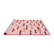 Modern Red Washable Rugs