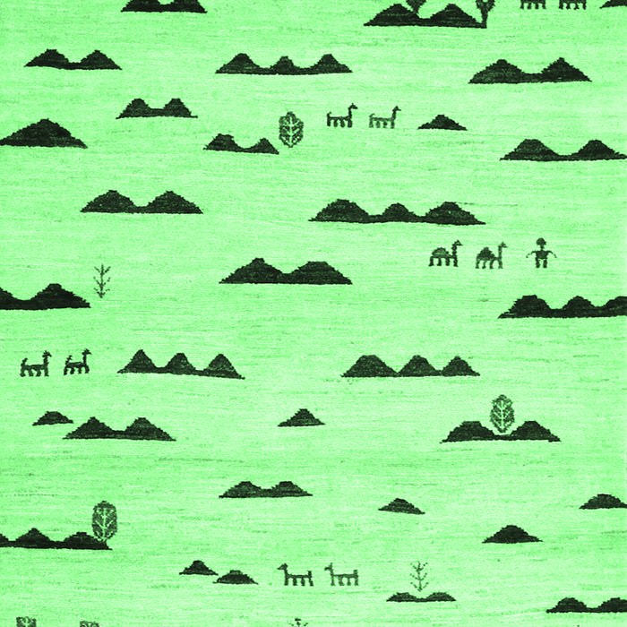 Solid Emerald Green Modern Rug, con1603emgrn