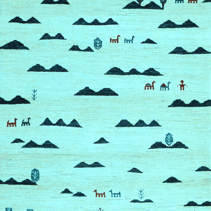 Machine Washable Solid Light Blue Modern Rug, wshcon1603lblu