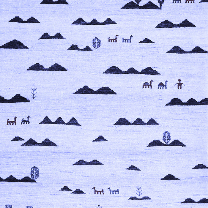 Machine Washable Solid Blue Modern Rug, wshcon1603blu