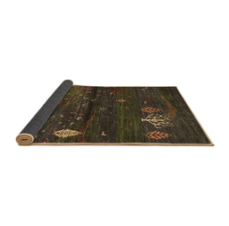 Sideview of Abstract Brown Contemporary Rug, con1604brn