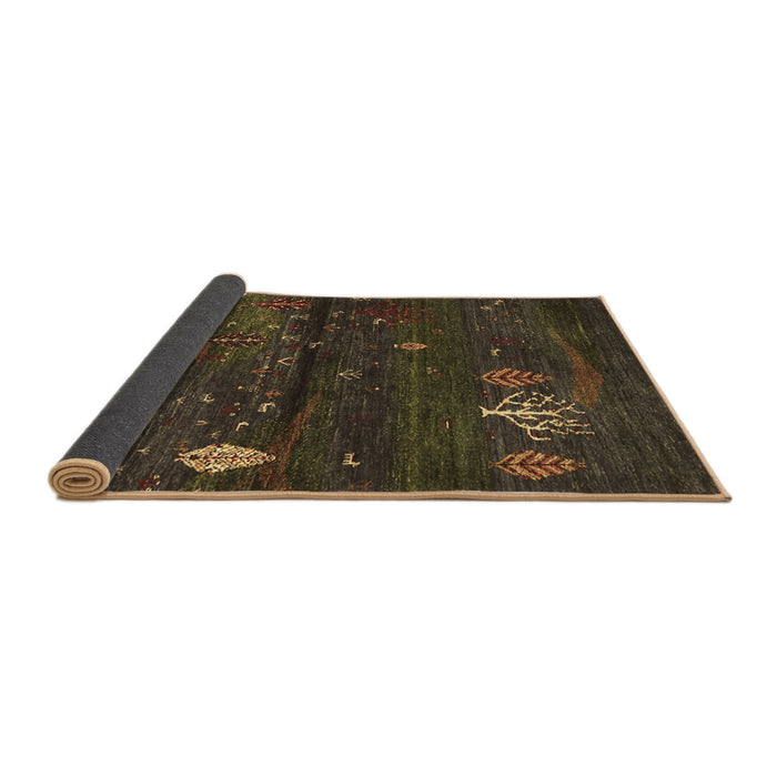 Sideview of Abstract Brown Contemporary Rug, con1604brn