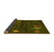 Sideview of Abstract Yellow Contemporary Rug, con1604yw