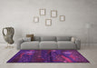 Machine Washable Abstract Pink Contemporary Rug in a Living Room, wshcon1604pnk