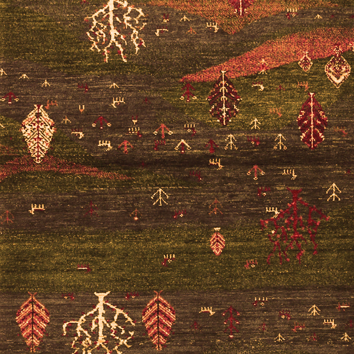 Abstract Orange Contemporary Rug, con1604org