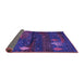 Sideview of Abstract Purple Contemporary Rug, con1604pur