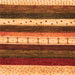 Serging Thickness of Abstract Orange Contemporary Rug, con1605org