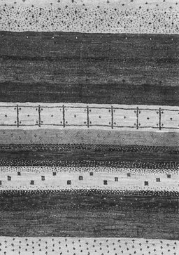 Abstract Gray Contemporary Rug, con1605gry