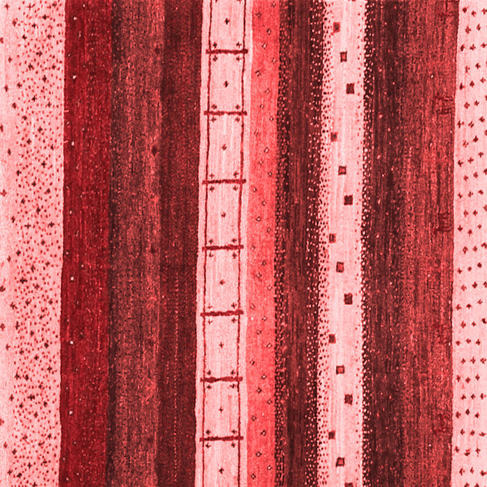 Machine Washable Abstract Red Contemporary Rug, wshcon1605red